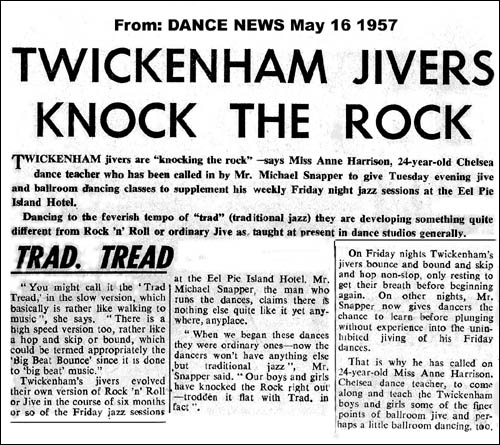 Dance News article, 16 May 1957